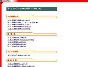 ★111★ 他車種用有り(検索可) ムーブ ラテ L550S/L560S サービスマニュアル(解説書 修理書 配線図集)＋パーツリスト2024年CD版 印刷可