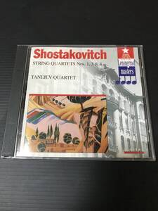 Shostakovitch　STRING　QUARTETS　Nos.１，３＆４　　TANEJEV　Q　ディスク美品