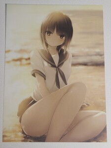 珈琲貴族　クリアポスター　アールジュネス版画展入場特典　非売品　青山澄香