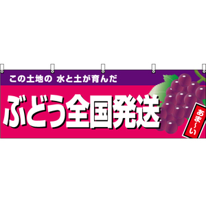 横幕 2枚セット ぶどう全国発送 (ピンク地) YK-986