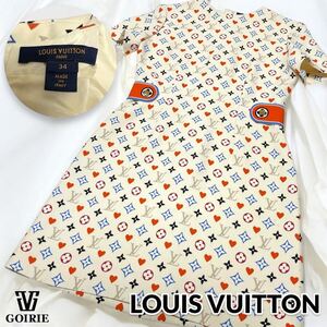 【レア品/未使用級】Louis Vuitton ルイヴィトン ゲームオン ワンピース モノグラム サイズ34 XS 2021年モデル ファスナー式 ゴールド金具