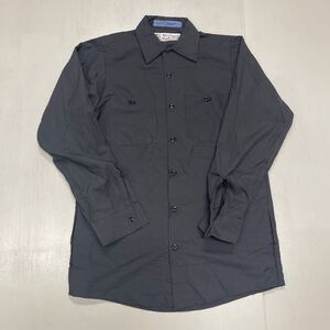 SMALL グレー 新同 古着 ARAMARK WEAR GUARD ワークシャツ レッドキャップ RED KAP WORK SHIRTS ELPS488