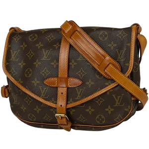 ルイ・ヴィトン Louis Vuitton ソミュール 30 斜め掛け ショルダーバッグ モノグラム ブラウン M42256 レディース 【中古】