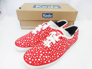 G2170【スニーカー】Keds CH BUBBLE DOT RED★ケッズ バブルドット レッド★キッズ 靴 シューズ★サイズ 5M 約22.5cm★替えヒモ 付★未使用