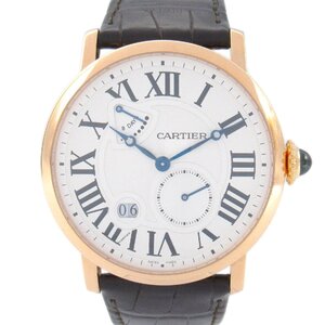 カルティエ ロトンドドゥカルティエ ブランドオフ CARTIER K18PG（ピンクゴールド） 腕時計 PG/革 中古 メンズ