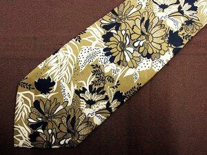 ♪24225C♪良品【花 葉っぱ 植物 柄】トラサルディ【TRUSSARDI】ネクタイ