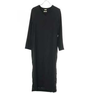 HERMES エルメス by Martin Margiela 1998AW Maxi dress サイドジップ マキシドレスワンピース ブラック 40 ITL8NELHHOIK