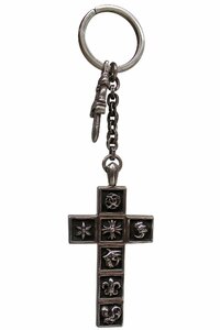 クロムハーツ Chrome Hearts マルチ　フレームド　クロス　ペーパーチェーン キーチェーン