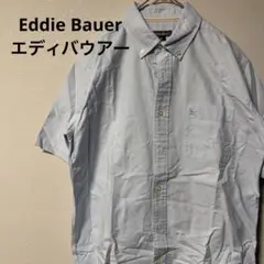 Eddie Bauer 半袖シャツ Mサイズ 薄い青