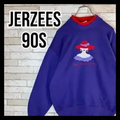 JERZEES 90s トレーナー スウェット オシャレ レッドハット 古着