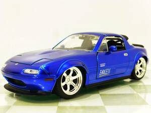 ■JADA TOYS 1/24 1990 MAZDA MIATA BLUE■マツダ ロードスター １