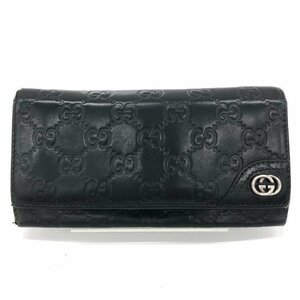 GUCCI　グッチ　長財布　216589 0959 ブラック系【CJAN9013】