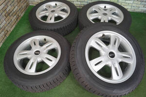 美品★MINI 純正 5.5J+45 4H100★90~95%山★2019年★Yokohama iG50 175/65R15 ミニ R50 R52 R53 R55~59 クーパー S クラブバン ONE 等に