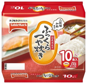 テーブルマーク　ふっくらつや炊き　10食パック　180g×10　8袋セット　送料無料