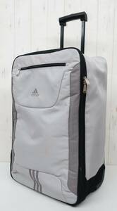 アディダス ADIDAS ＊ラウンドジップ 2輪 ＊キャリーバッグ スーツケース 旅行カバン トラベルバッグ ＊グレー系 スポーツ トレーニング