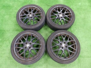 232480 BMW ミニ等に! WORK/ワーク IL-3M4 社外アルミホイール 17x7J 4穴 PCD100 OFF+48 4本セット [2B23]