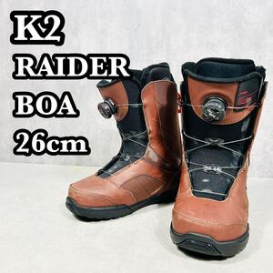 K2ケーツー RAIDER BOA 26cm スノーボード ブーツ メンズ ボア