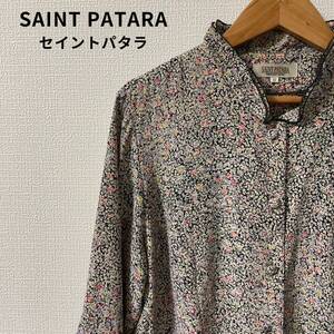 美品★SAINT PATARA シルクシャツ 絹100％ ブラウス レトロ