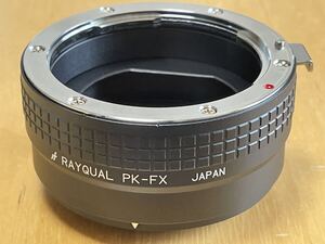 【日本製】 レイクォール FUJIFILM Xマウントアダプター PK-FX(ペンタックスKマウントレンズ→フジXマウントボディー)