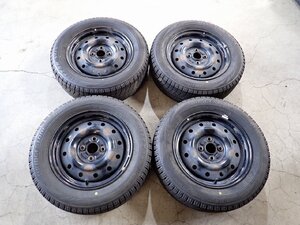 YS9681【送料無料175/65R14】パッソ ヴィッツなどに ブリヂストン VRX 中古スタッドレスセット ▼14×5J 100/4H ET約40▼