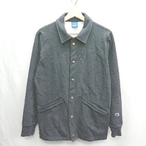 ◇ ⊇ Champion チャンピオン 裏起毛 長袖 ジャケット サイズM ネイビー メンズ E