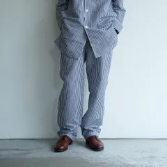 美品 OLD JOE オールドジョー PAJAMA TROUSER ストライプ パジャマ パンツ トラウザー 191OJ-PT04 コットン リネン 綿 麻