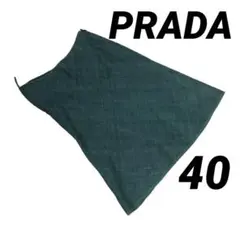 プラダ PRADA フレアスカート シルク100% 高級 チェック地 上品 Ｌ