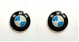 二枚セットbmw マルチメディアボタンステッカー未使用品社外品サイズ2,9cm