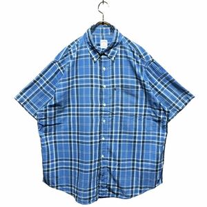 ●洗濯プレス済み● US古着 BrooksBrothers ブルックスブラザーズ アメトラ 半袖 チェックシャツ sizeXL【1342】