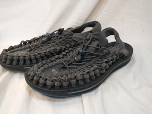 KEEN UNEEK FLAT キーン ユニーク フラット 1014974 サンダル Raven ink BLUE グレー コンフォートサンダル 店舗受取可