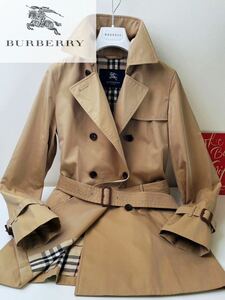 J22 百貨店購入◎15万●超美品BURBERRY LONDON●6月梅雨の時期コーデ●トレンチコート バーバリージャケット　レディース 旅行　おでかけ