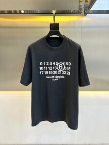 Maison Margiela マルタンマルジェラ　メンズ　Tシャツ　丸首　半袖　数字ロゴ　男女兼用　XXS-L　サイズ選択可能　MM6　 b350