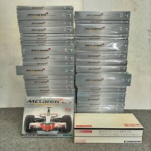 F616-I63-527 デアゴスティーニ 週刊 マクラーレンMP4-23 18号、20号～65号 47冊(未開封品)+ステアリング&レインタイヤセット