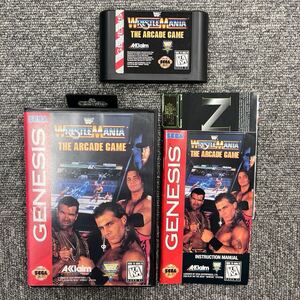 ☆95. SEGA セガ GENESIS ジェネシス WRESTLE MANIA THE ARCADE GAME 動作未確認 現状品