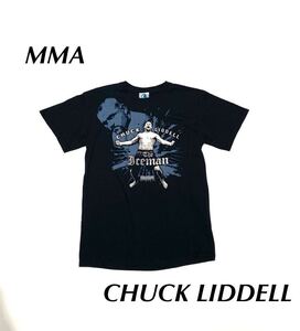 00’s UFC チャック・リデル CHUCK LIDDELL 格闘 プリントTシャツ黒 S 総合☆ビンテージ vintage古着卸 激安 大量出品中