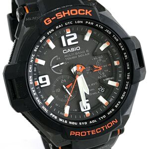 美品 CASIO カシオ G-SHOCK ジーショック スカイコックピット MULTIBAND6 腕時計 GW-4000-1A 電波ソーラー タフソーラー トリプルGレジスト