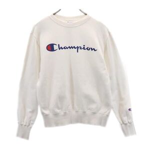 チャンピオン ロゴプリント 長袖 トレーナー S ホワイト系 Champion スウェット レディース