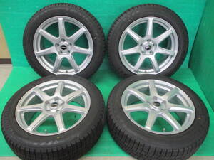 ☆バリ溝 2021年製☆DUNLOP WINTERMAXX 03 215/55R18☆PRD【18×7.5J+48 5H-114.3】埼玉県発 4本set♪ マツダ CX-30 MX-30 EV など