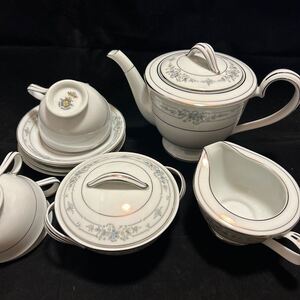 ノリタケ　NORITAKE BELLFLEUR US DESIGN 昭和レトロ 当時モノ　ティーセット　ヴィンテージ　ノリタケ　