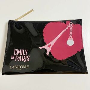 即決☆LANCOME ランコム ポーチ EMILY IN Paris ブラック 化粧ポーチ