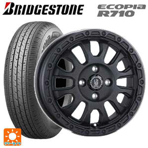 サマータイヤホイール4本セット 145/80R12 80/78N ブリヂストン エコピア R710 正規品 # 阿部商会 ラ・ストラーダ アベンチュラ # 12-4J 　