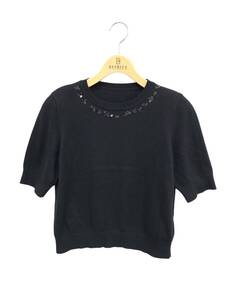 FOXEY フォクシー ニットトップス 40 Knit Top Eclat ブラック ITR84R1U7YY1