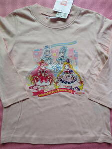 新品 110 わんだふるぷりきゅあ 長袖Tシャツ ピンク キュアワンダフルフレンディニャミーリリアン プリキュア 女の子 100〜 秋物 送料無料