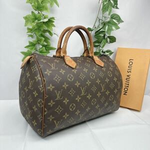 n144 1円 LOUIS VUITTON ルイヴィトン モノグラム スピーディ30 M41526 ハンドバッグ シリアル 842SA