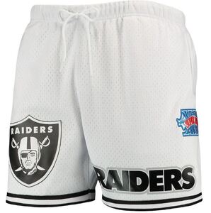 BF81)PRO STANDARD LAS VEGAS RAIDERS ジャージハーフパンツ/白/2XL/ラスベガス・レイダース/HIPHOP/B系/USサイズ