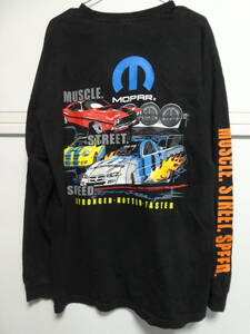 90s　00s　 MOPAR　モパー　ヴィンテージロングT　XL　ビッグシルエット　ダッジチャレンジャー　マッスルカー