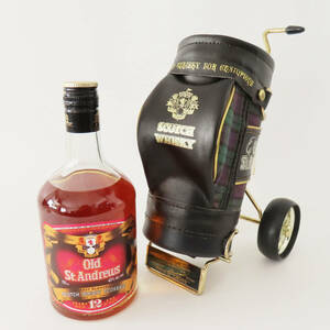 K11 未開栓 Old St.Andrews SCOTCH WHISKY ECOSSAIS オールド セント アンドリュース 12年 スコッチウイスキー 40° ゴルフバッグケース付