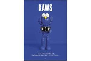 KAWS x NGV BFF Exhibition Poster Blue エキシビジョンポスター