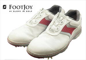 FootJoy　【ボア】ＪＰサイズ　25.5㎝ 【ホワイト/レッド】ＯＰＴＩＦＬＥＸ