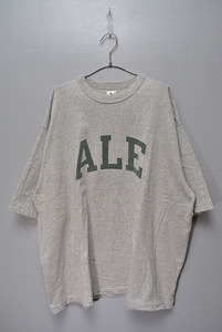 blurhms ROOTSTOCK 88/12 プリント Tシャツ "ALE" ブラームス ルーツストック/グレー/4